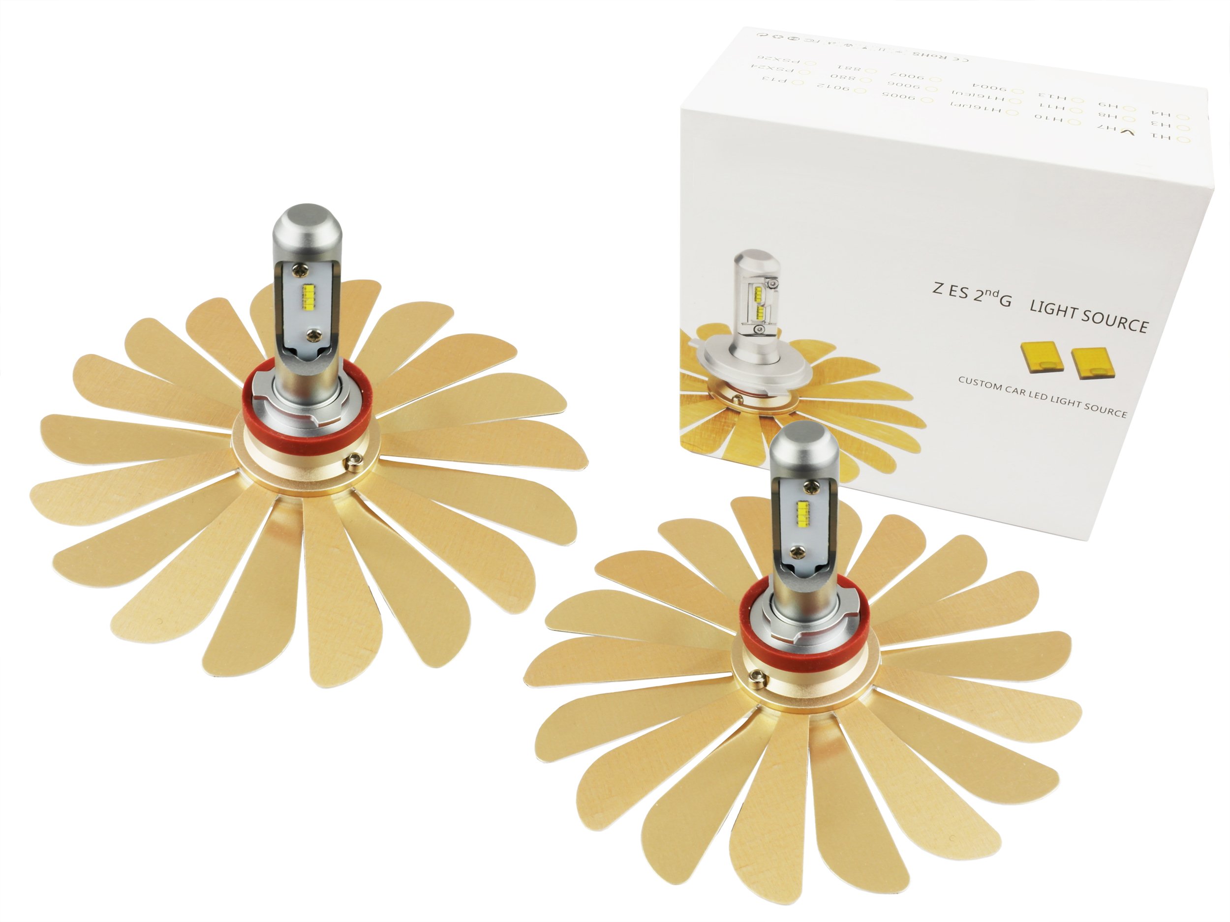 Sada Led H11 Zes 100W žiarovky Deň/noc 12000 lm