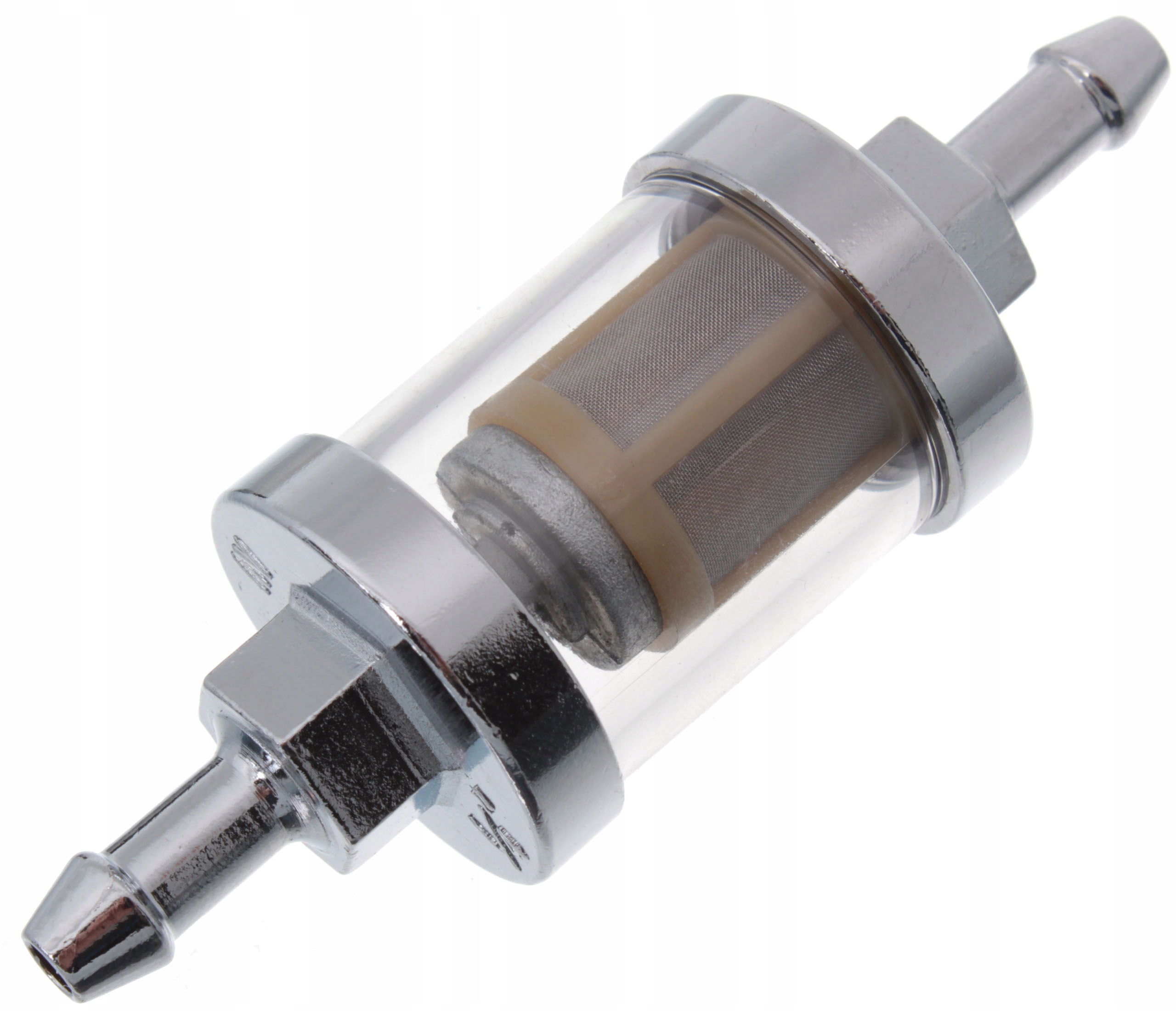 

Duży Filtr Paliwa Chrom Metal Rozkręcany Szkło 6mm