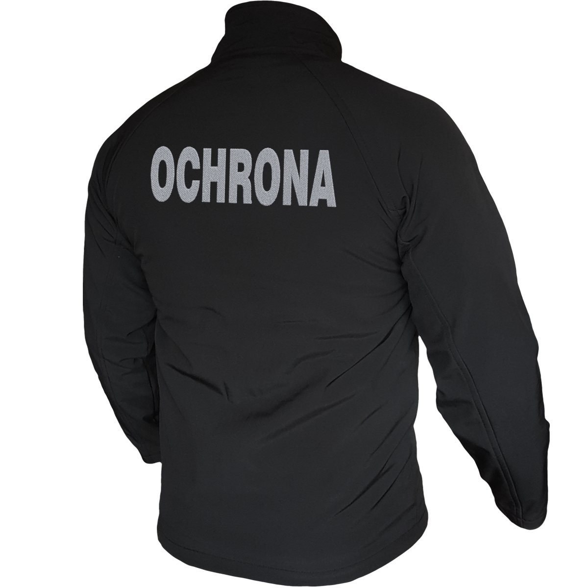 Kurtka Softshell Ochrona Z Haftem Srebrnym XL Rozmiar XL