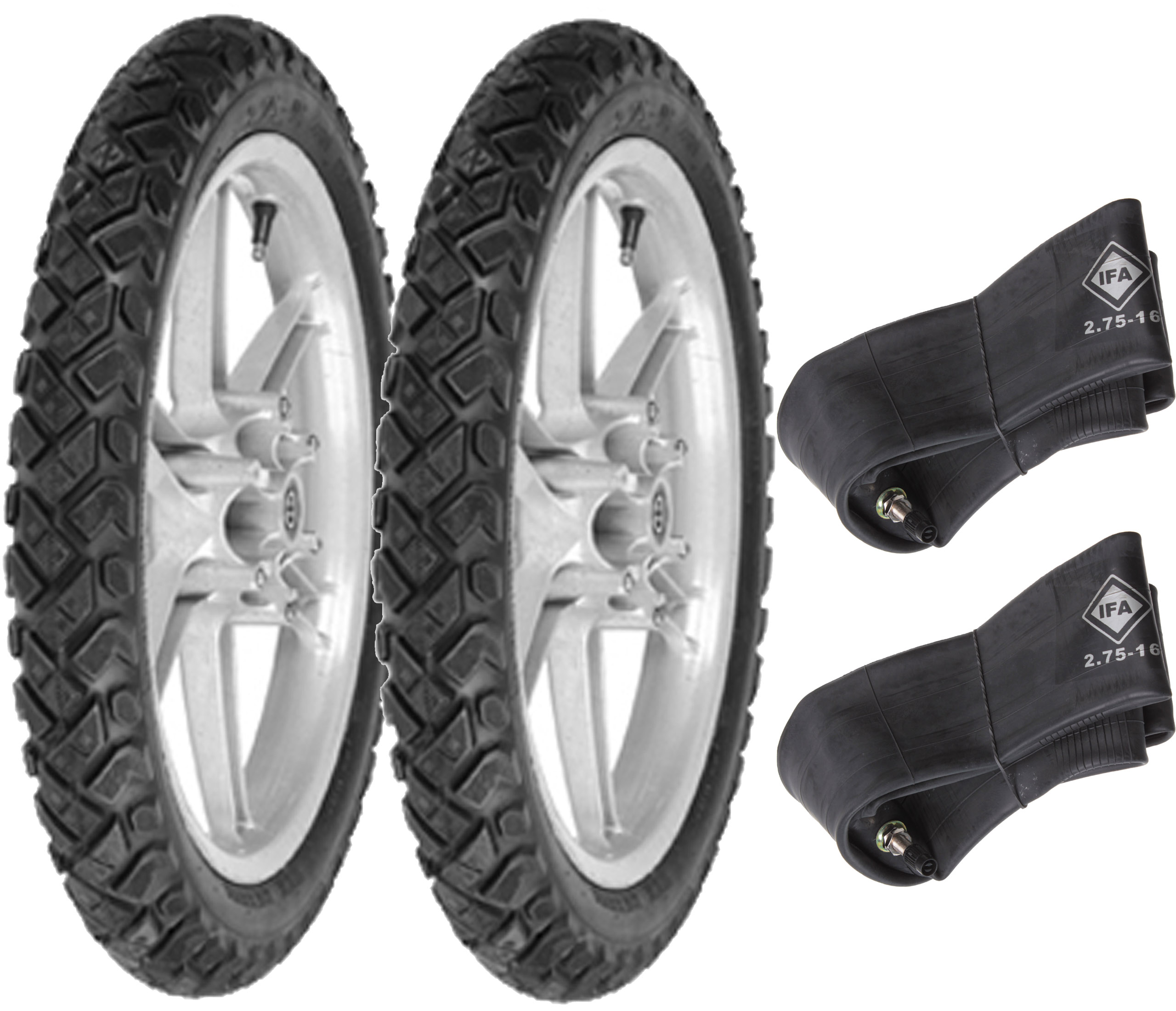 SIMSON S51 ROMET 2x Шина 16 x 2,75 ялиця + внутрішня трубка