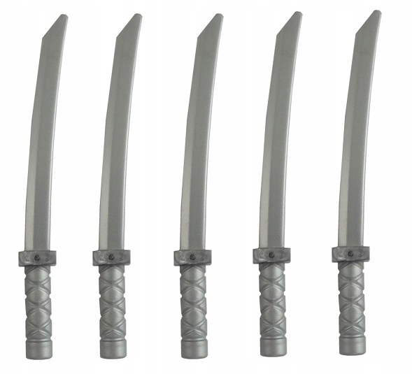

Lego Miecz Shamshir srebrny matowy 21459 - 5 szt