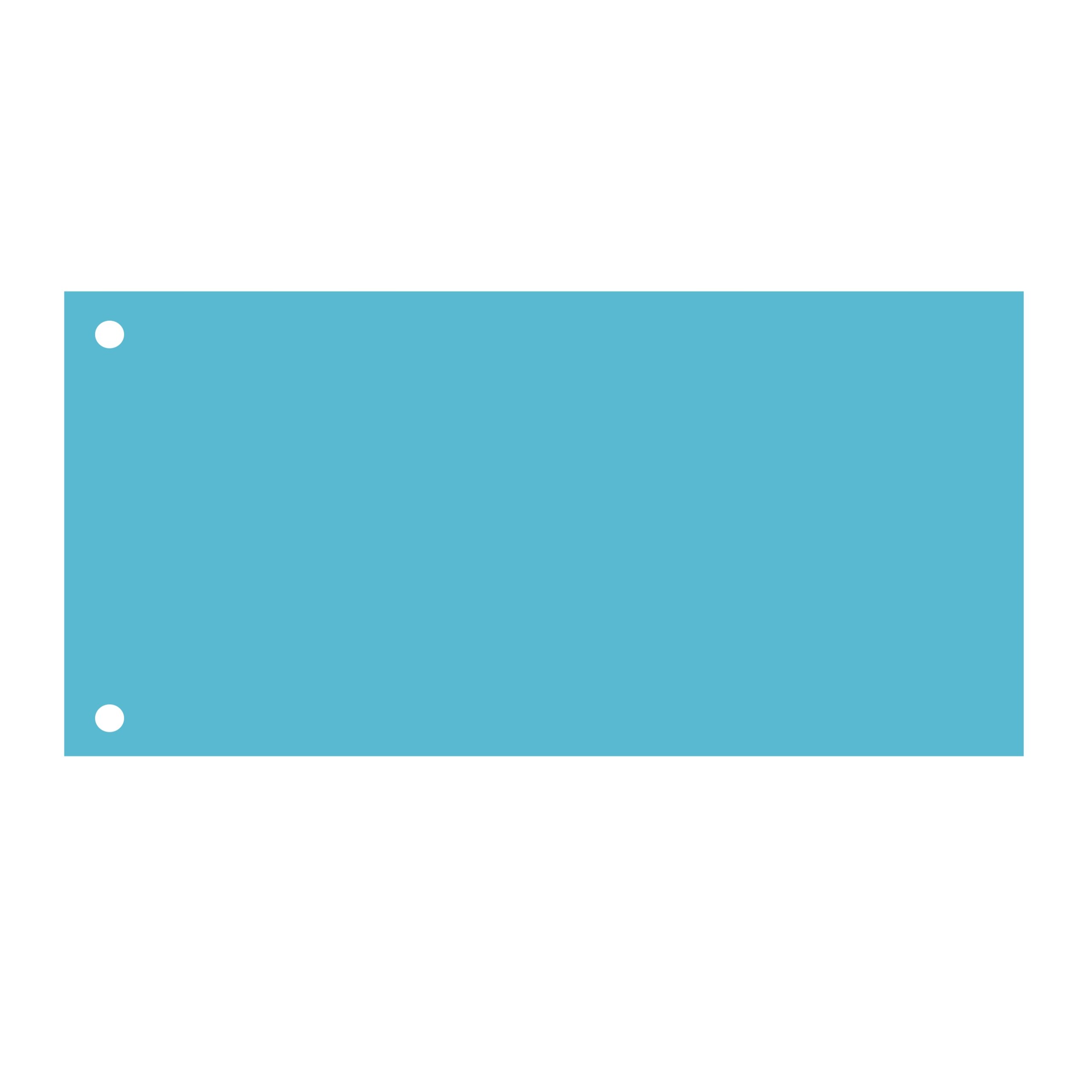 Przekładki do segregatora 1/3 A4 niebieskie 100