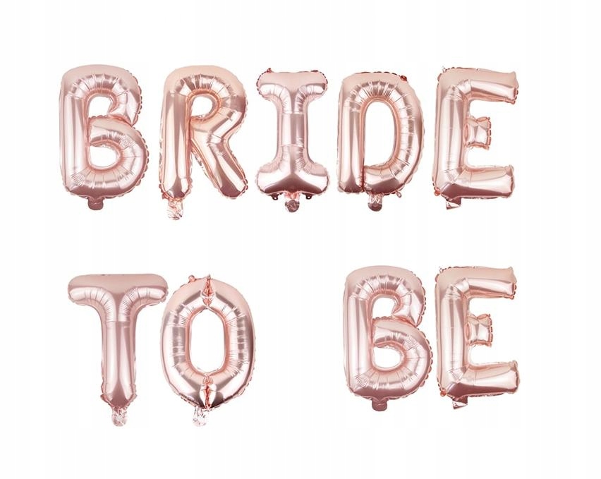 BALONY NAPIS BRIDE TO BE PANIEŃSKI RÓŻOWE ZŁOTO