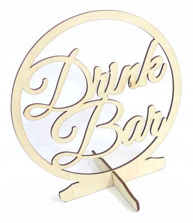 

Drink Bar Ozdoba Dekor Na Podstawce Decoupage UE53