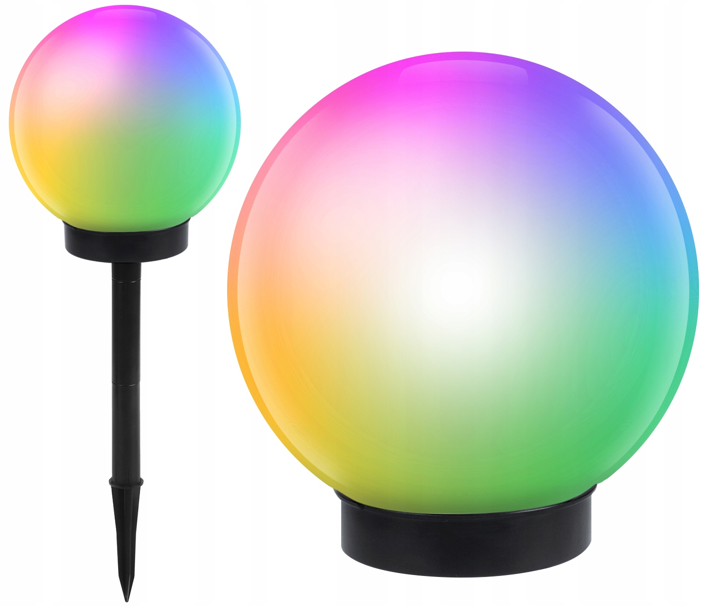 

Ogrodowa lampa Led solarna Mleczna Kula 25cm Rgb