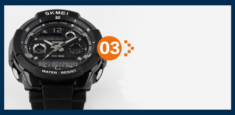 SKMEI SPORTOWY ZEGAREK S-SHOCK MĘSKI WODOODPORNY Mechanizm kwarcowy