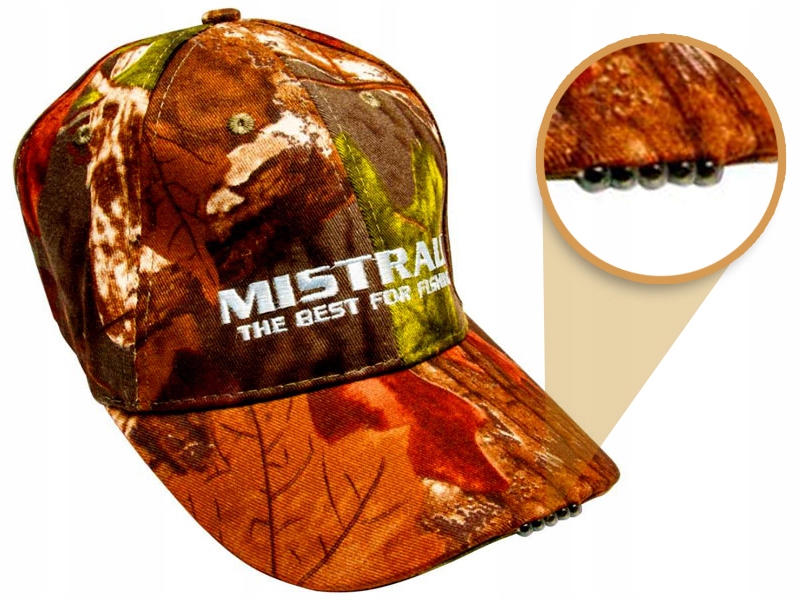 CZAPKA Z LATARKA DLA FANÓW MISTRALL LAMPKA 5 LED Marka Mistrall