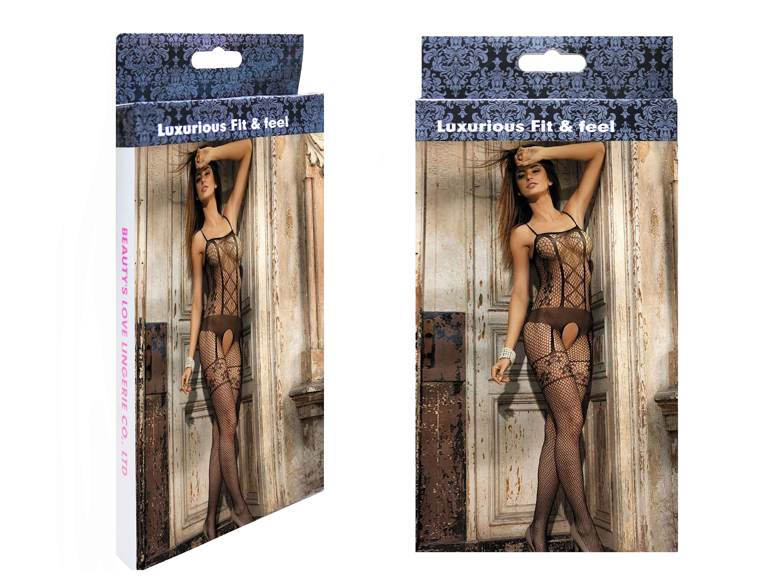 

Body dopasowane Siateczka bodystocking Rozcięcie