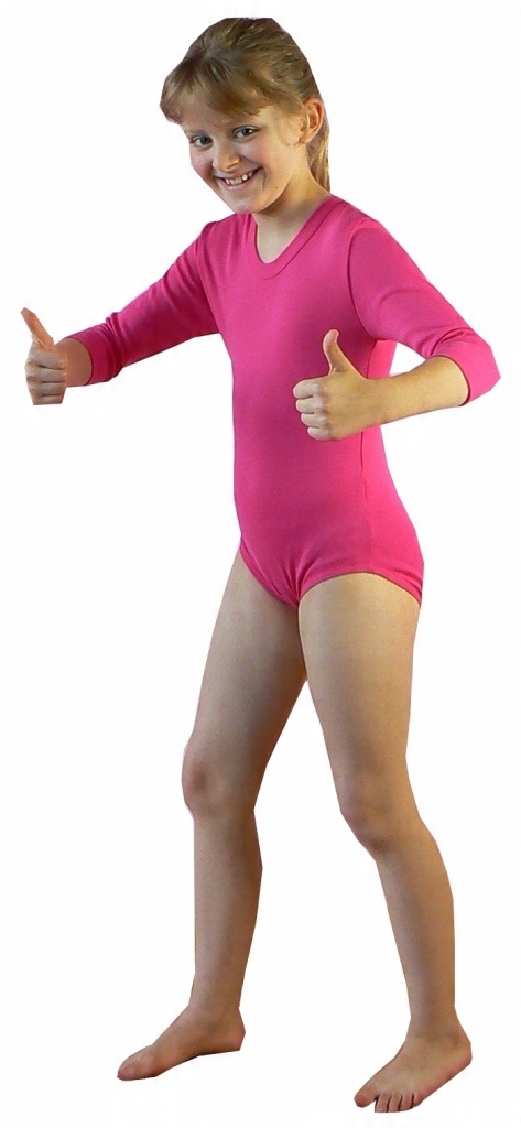 

6002_BODY Gimnastyczne rękaw 3/4 rozm 116 róż