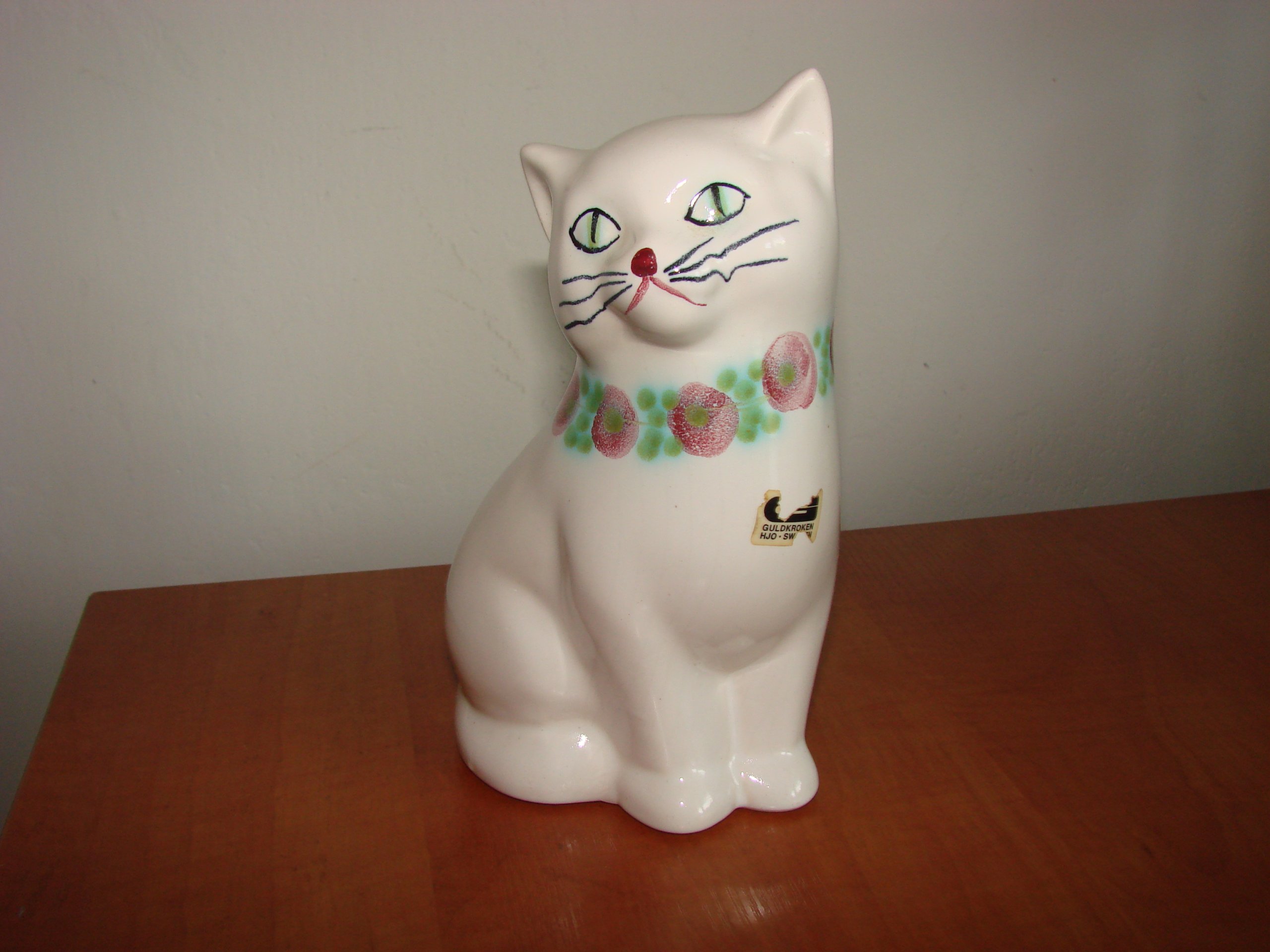Guldkroken Hjo Sweden Ceramiczna Skarbonka Kot 7114222321 Guldkroken Hjo Sweden Ceramiczna Skarbonka Kot 7114222321