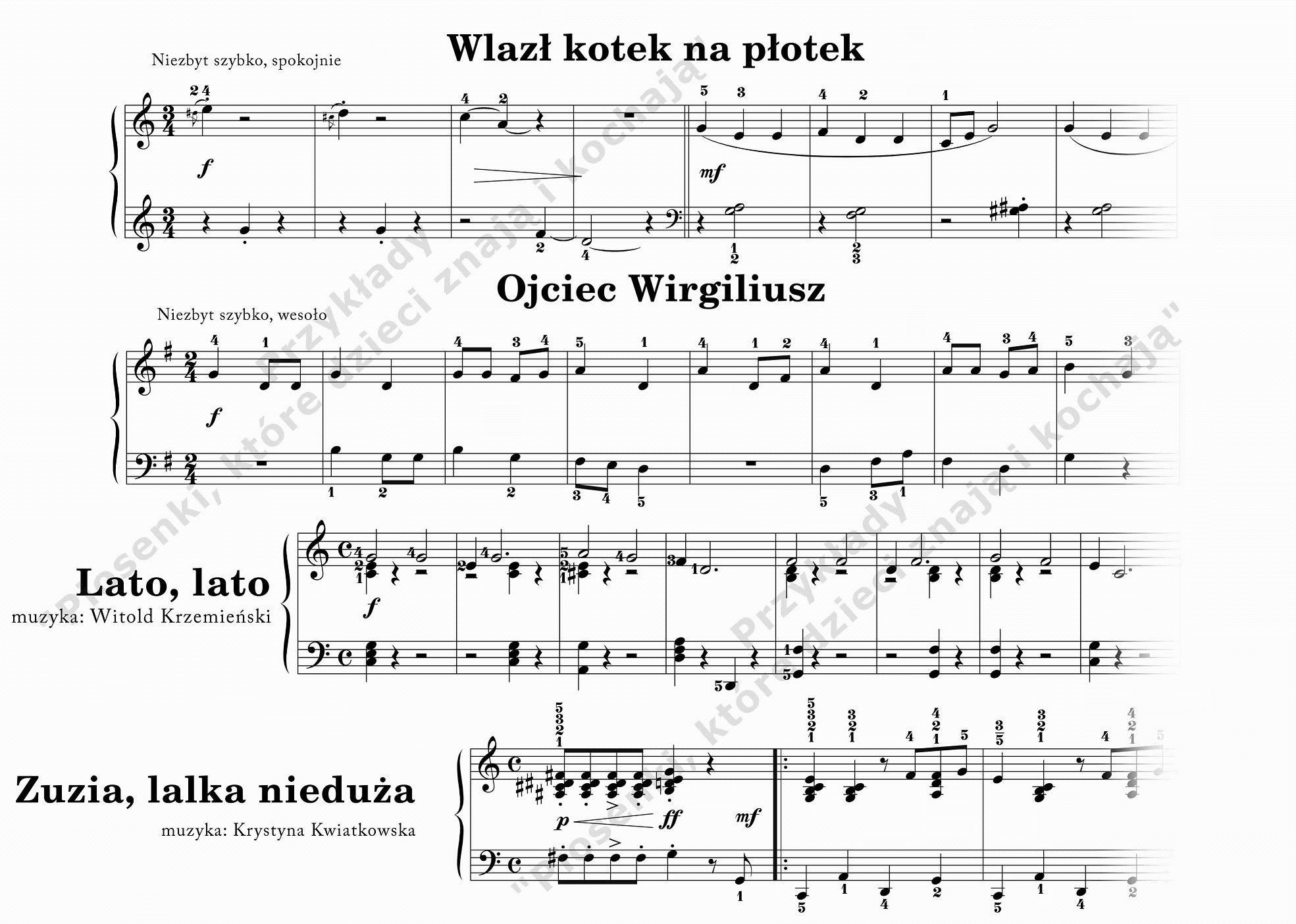 Nuty Piosenek Dla Dzieci Na Pianino Nuty na pianino, keyboard, piosenki... z wadą - 6909968837 - oficjalne