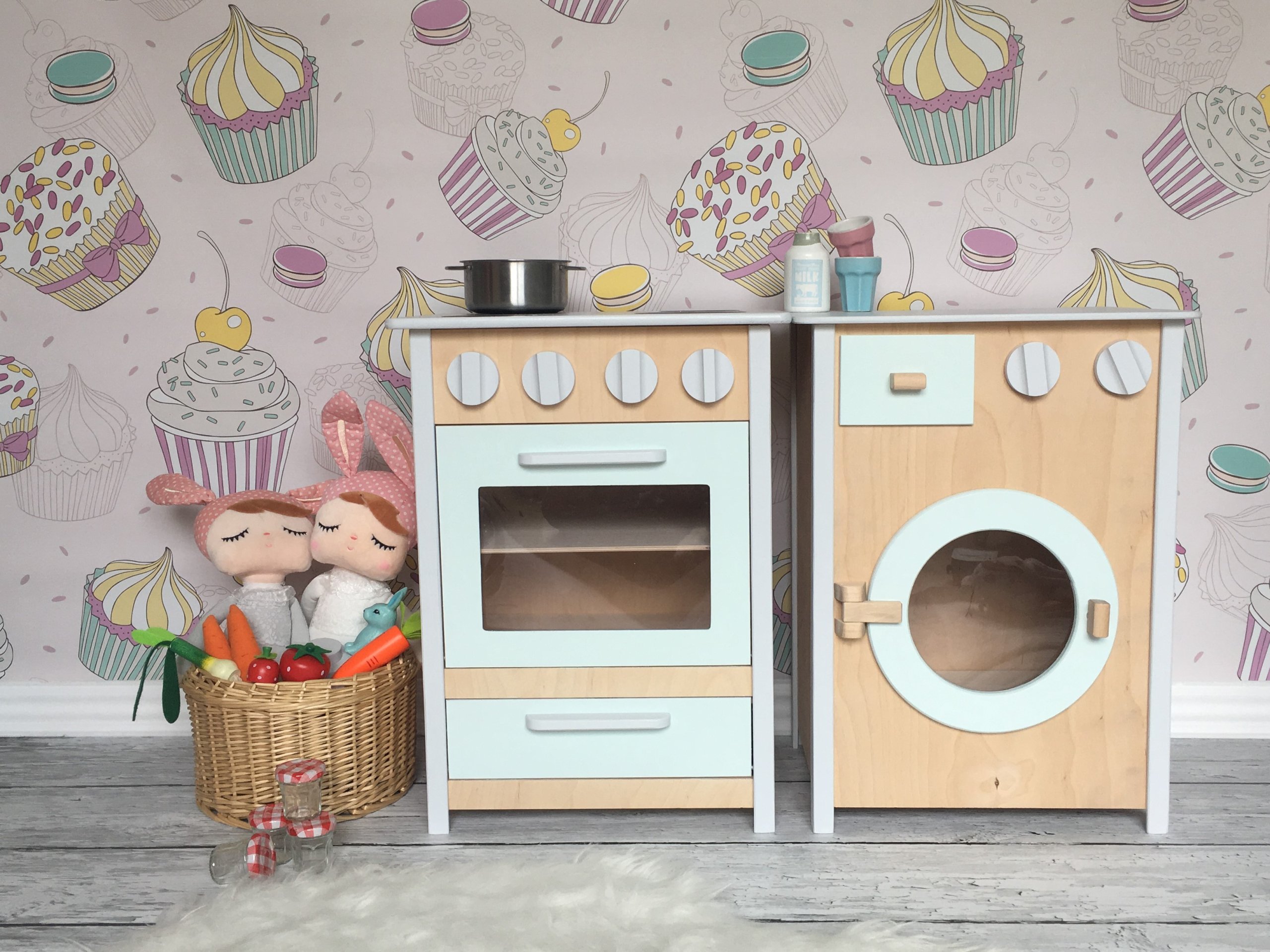 Drewniana Zabawka Pralka Polski Handmade Unikat 6899518407