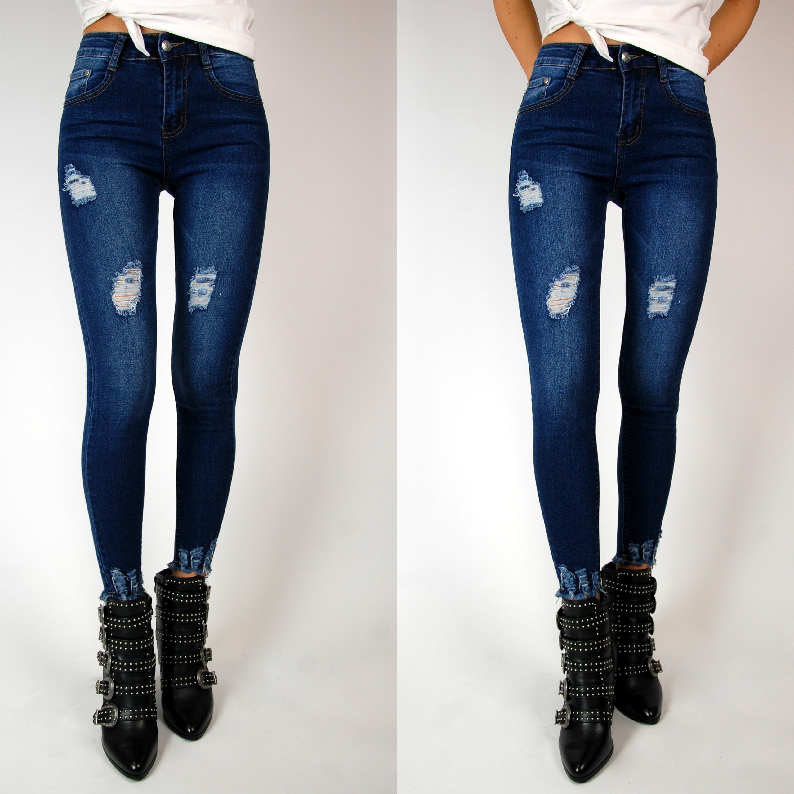 Spodnie Jeans Damskie Dziury Przetarcia 7067700088 Oficjalne Archiwum Allegro 9023