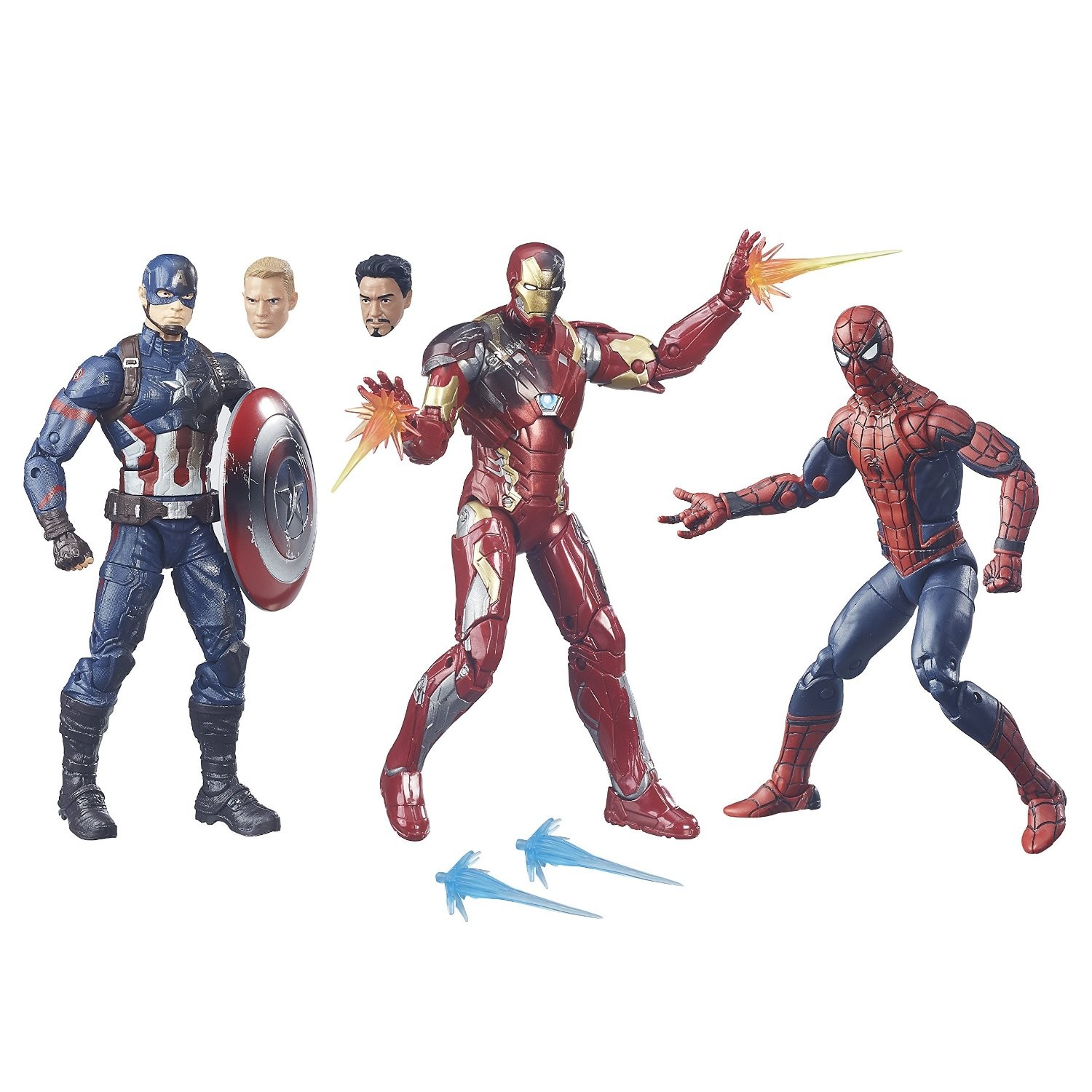 Marvel Legends Spider Man Kapitan Ameryka Iron Man