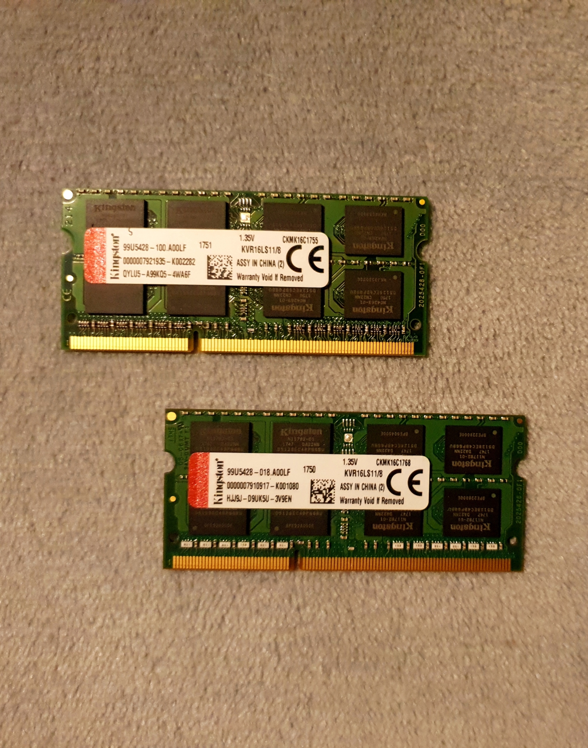 Kingston DDR3 8GB KVR16LS11/8 SODIMM x2 kości - 7679405168 - oficjalne ...