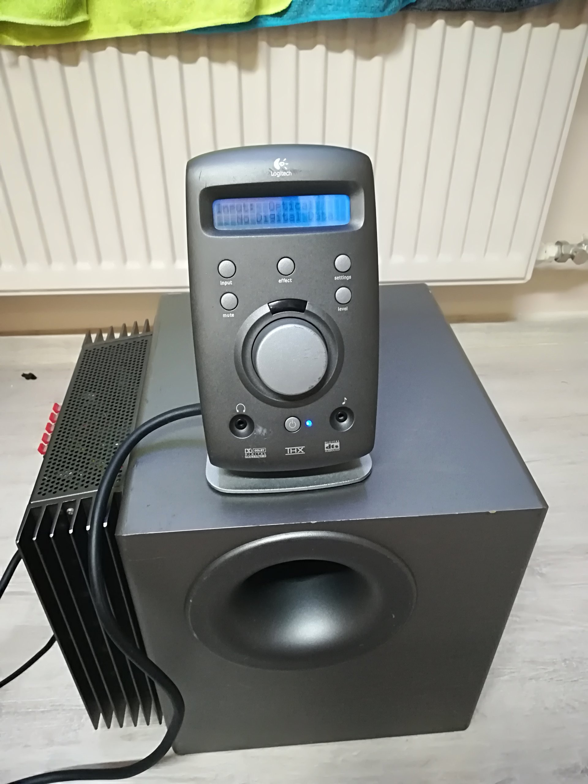 Logitech Z680/ Alesis 5.1 THX Subwoofer+ Sterownik 7415813625