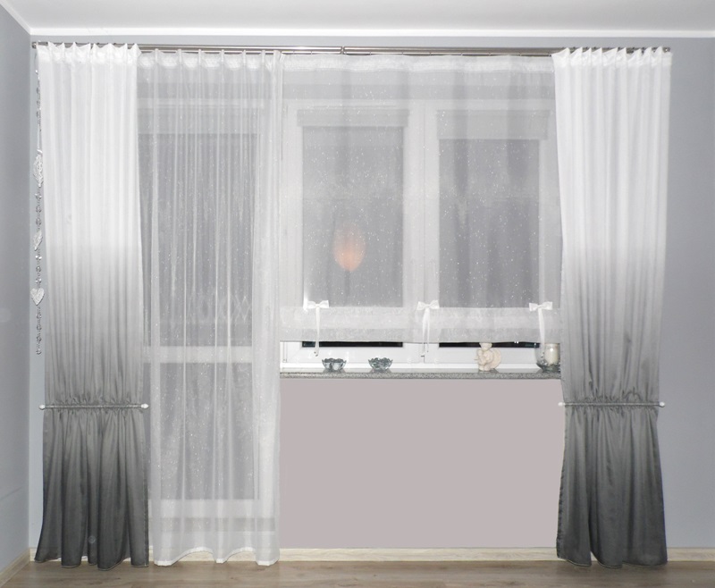 FIRANY z balkonem panel roleta +zasłony+OBCIĄŻNIKI 7071124279