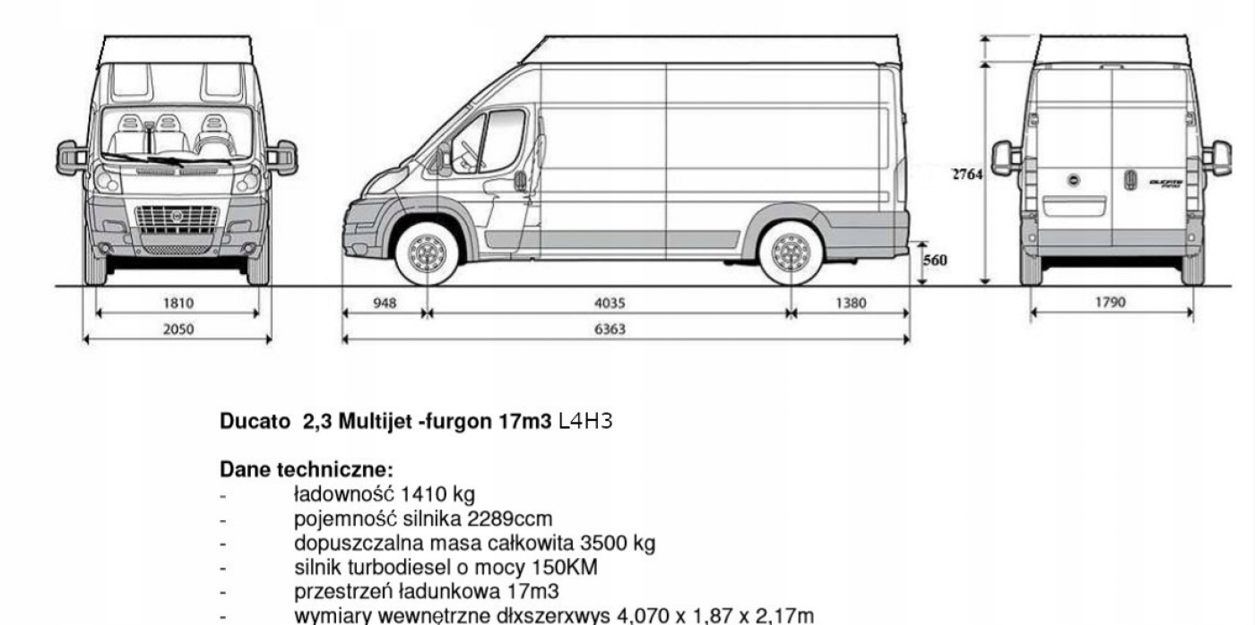 Fiat ducato maxi размеры