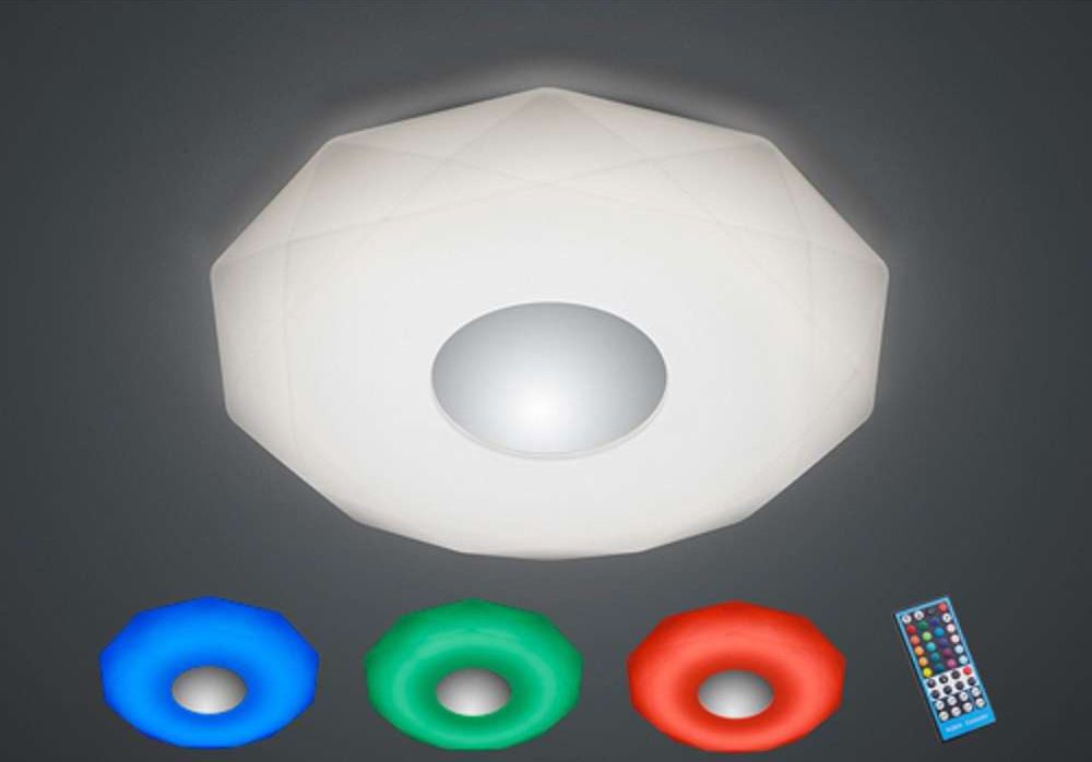Plafoniera Led Rgb : Lampa plafoniera led pilot srb w trio uszkodz