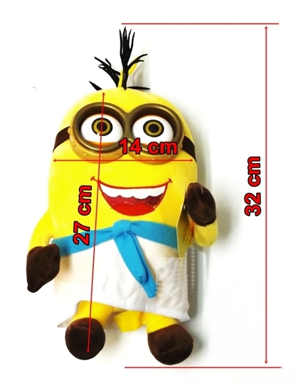 M53 DUŻY MINIONEK MASKOTKA PLUSZAK MINIONKI OCZY3D - 7162994307 ...
