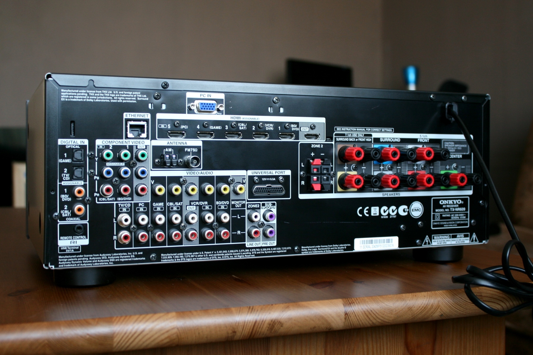 Amplituner Onkyo TX NR 609 WiFi USB 7299303915 oficjalne archiwum allegro