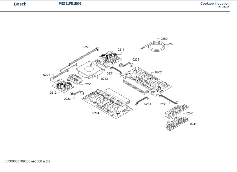 Bosch pie631fb1e схема подключения