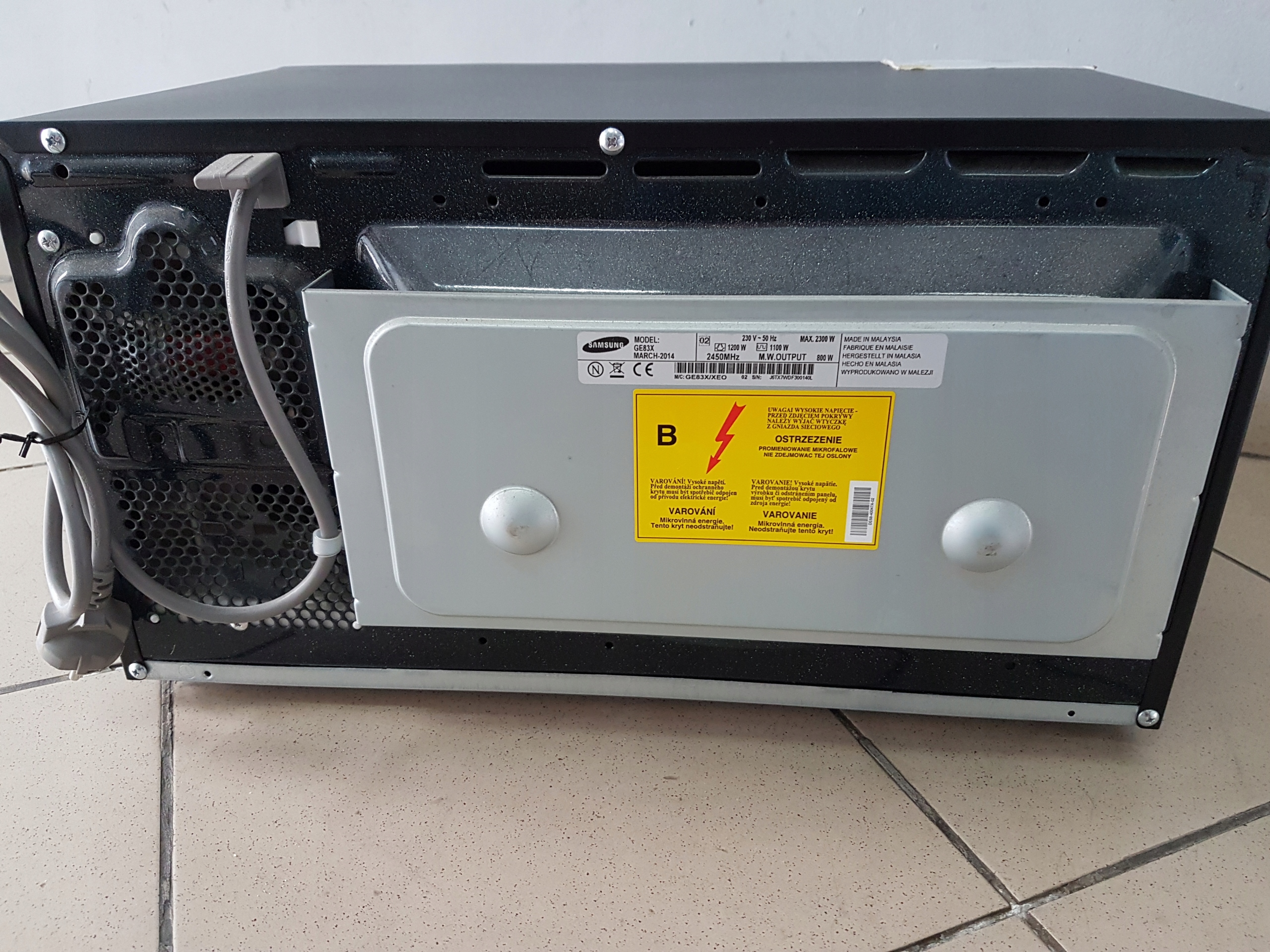 Mikrofalówka Samsung GE83X - 7450115353 - oficjalne archiwum allegro
