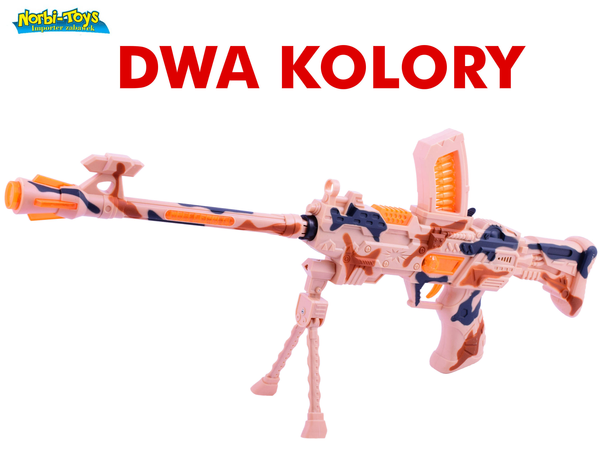 Karabin Zabawka świeci Ruchomy Dwa Kolory Pistolet 6962251739