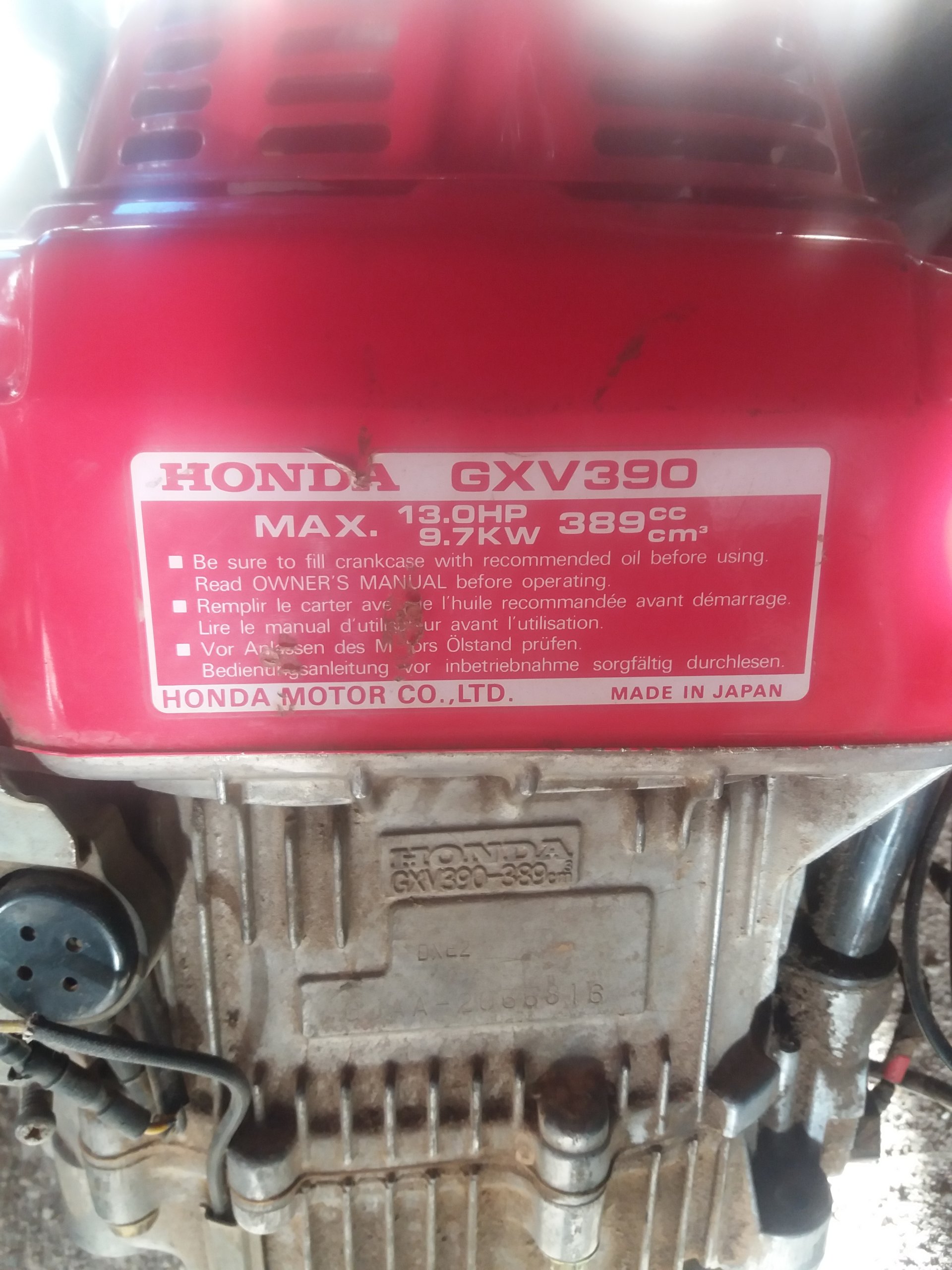 Silnik Honda GXV 390 , Oryginalny 13 KM 7045496663