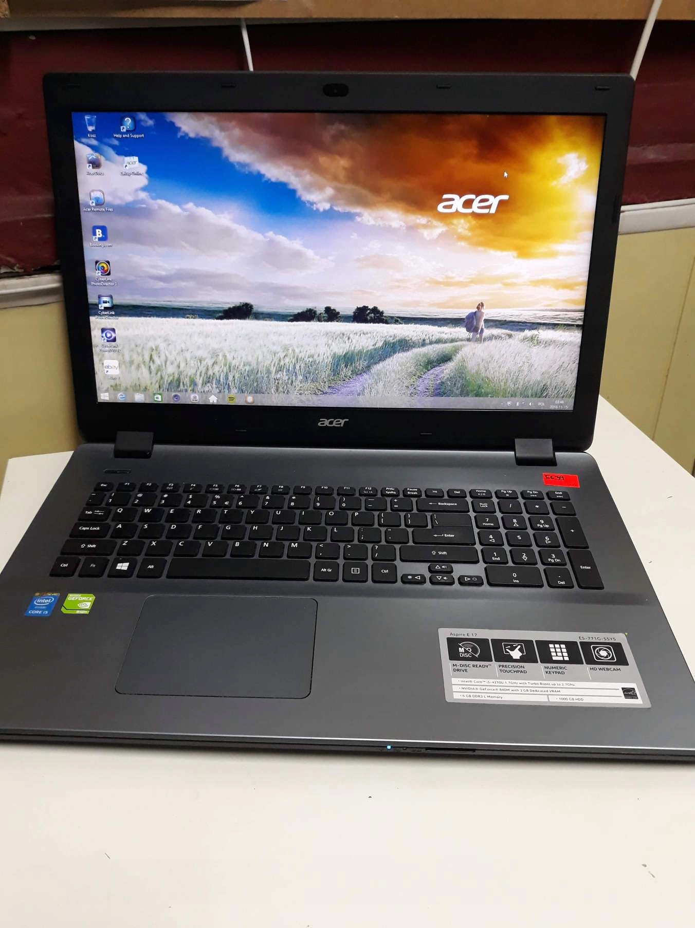 Laptop Acer Aspire E17 (E5771G55Y5) 5639/18 7672136533 oficjalne archiwum allegro