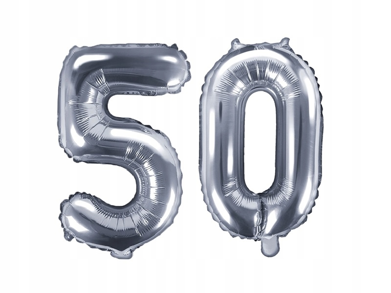 

Balony 50 srebrne na Urodziny 35cm FB10M-50-018