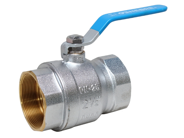 Guľový ventil na vodu Gw/gw 2 1/2 PN25 Genebre 3029 kohútik Dn 65