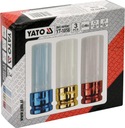 Насадки udarowe до alufelg набор 17 19 21 mm yato7, запчасти недорого