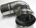 фото mini №2, Liner chimney knee 60mm 90° turbo vessel з gasket stainless steel 935