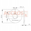 Тарелка redlicy amazone 320x3mm 962292 9584454, купить из Польши