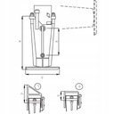 Ножка стопа podporowa складной 70x70 4500kg3, купить с разборки