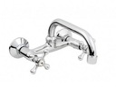 фото mini №1, Washbasin faucet wall-mounted hydroland retro chrome