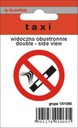 Наклейка nalepka taxi zakaz palenia dwustronny1, цена в Украине