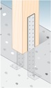фото mini №3, Kk1 angle anchor carpenter 200x40x40