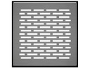 фото mini №4, Lattice ventilation coated grilles floor 17x17 centimeters silver
