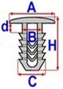 Romix b25628 клипсы клипса пукля прокладки, распорки3, купить с разборки