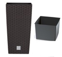 фото mini №11, Flowerpot rattan drts225 rato square+ liner umber