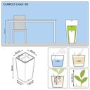 фото mini №5, Flowerpot plastic shades of brown 1 bezu lechuza 30 centimeters x 30 x 56 centimeters