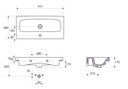 фото mini №5, Set 979 moduo thin 80 white (cabinet+ washbasin)