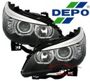 Фары фары bmw 5 e60 e61 led angel eyse depo3, купить с разборки