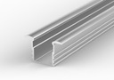 фото mini №1, Profile led backlight - recessed tall p18 silvery 1 meter