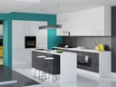 фото mini №1, Furniture kitchen vella glossy white / concrete atelier