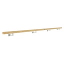 фото mini №3, Handrail wall-mounted wooden 40x40 440cm oak color
