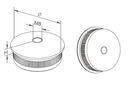фото mini №2, Cap tubes 50, 8 stainless steel, threaded m8, inox
