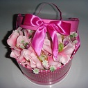 фото mini №9, Flower box flowers in a box beautiful for a gift decoration in a box pink color